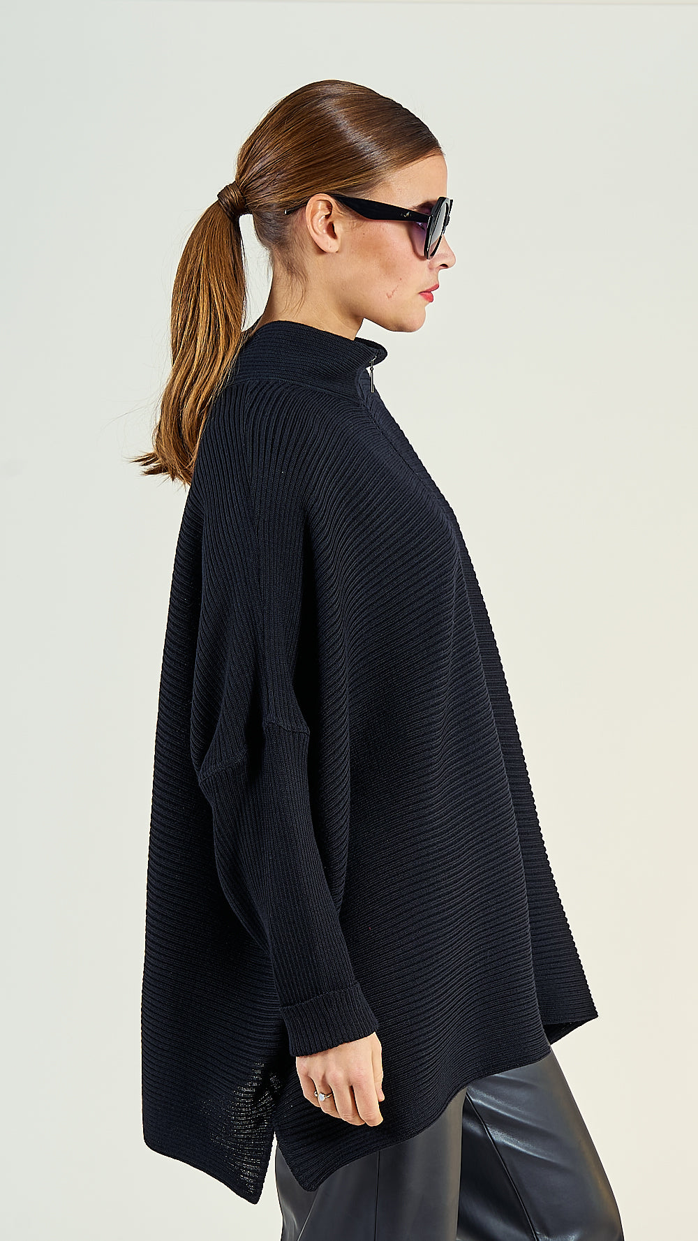 38/07 Wolljacke oversize lang