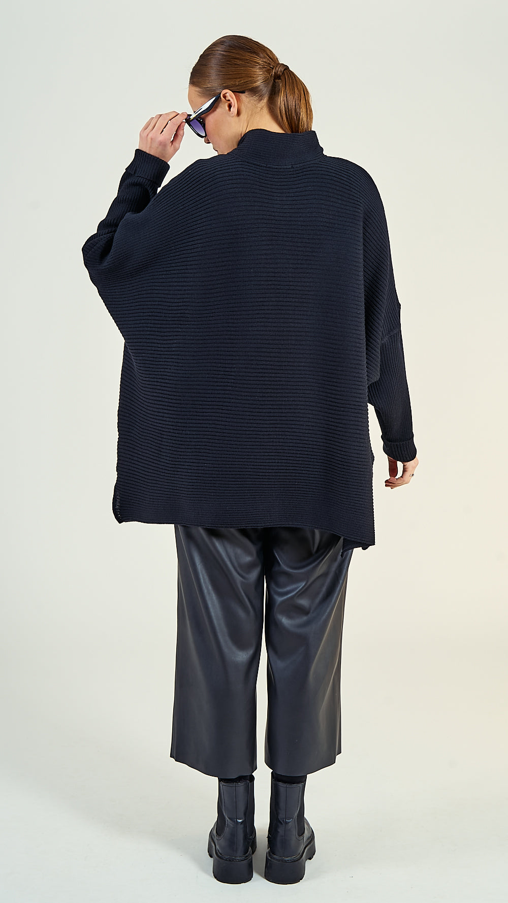 38/07 Wolljacke oversize lang