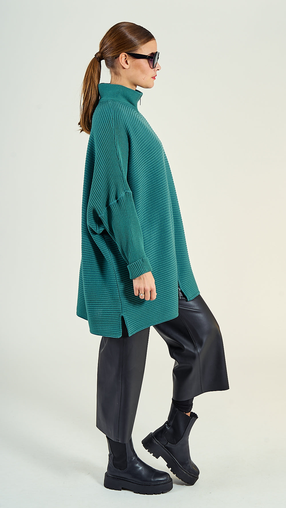 38/07 Wolljacke oversize lang