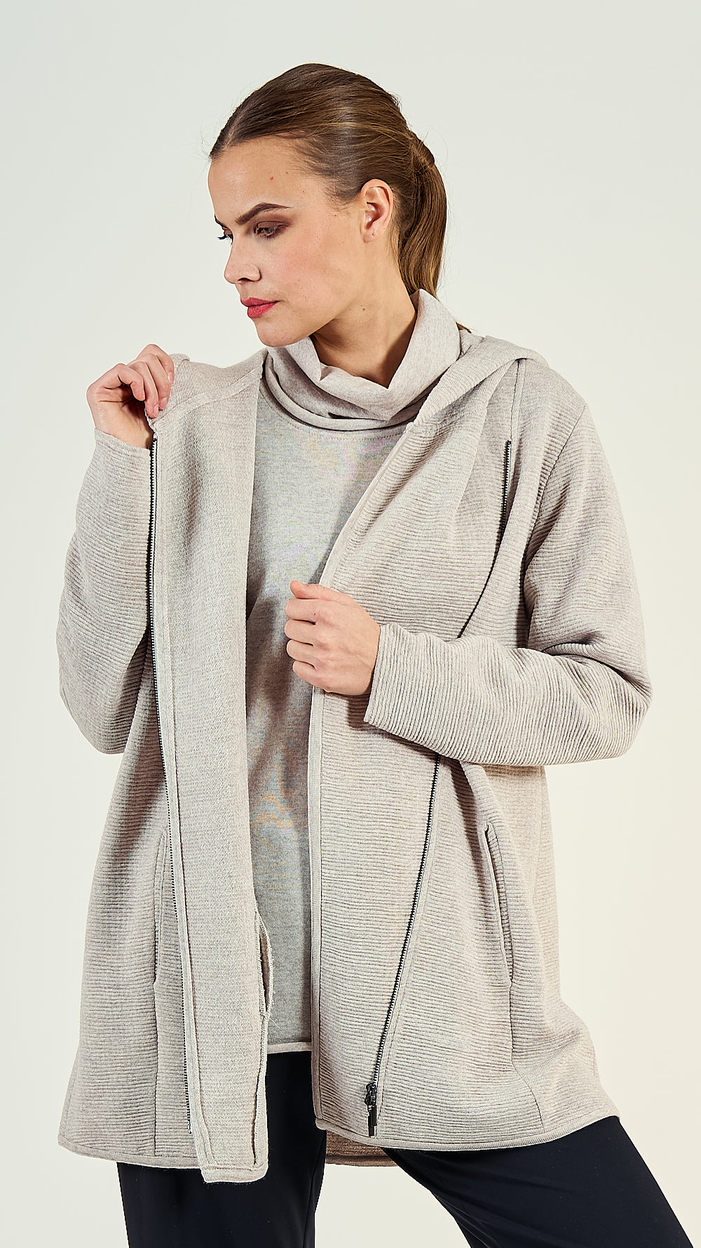 40/51 Lange Wolljacke Outdoor