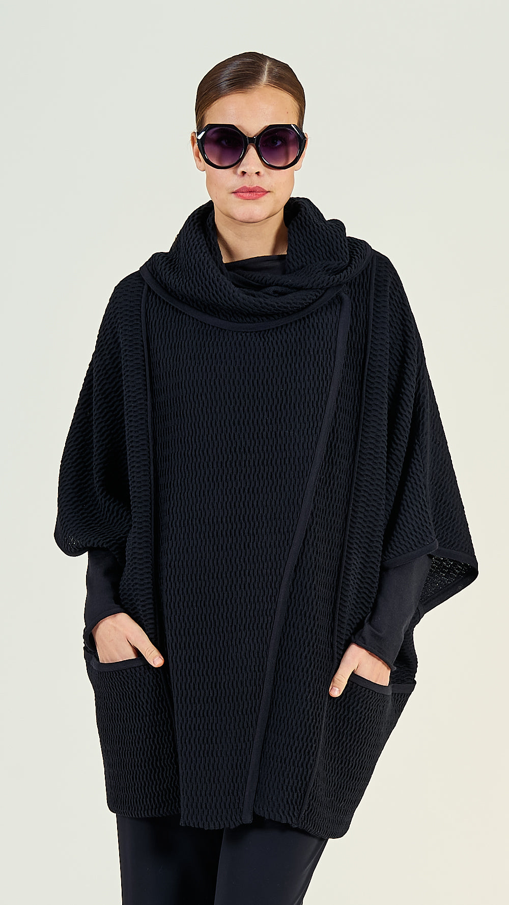 40/90 Poncho Wolle oversize GOBI