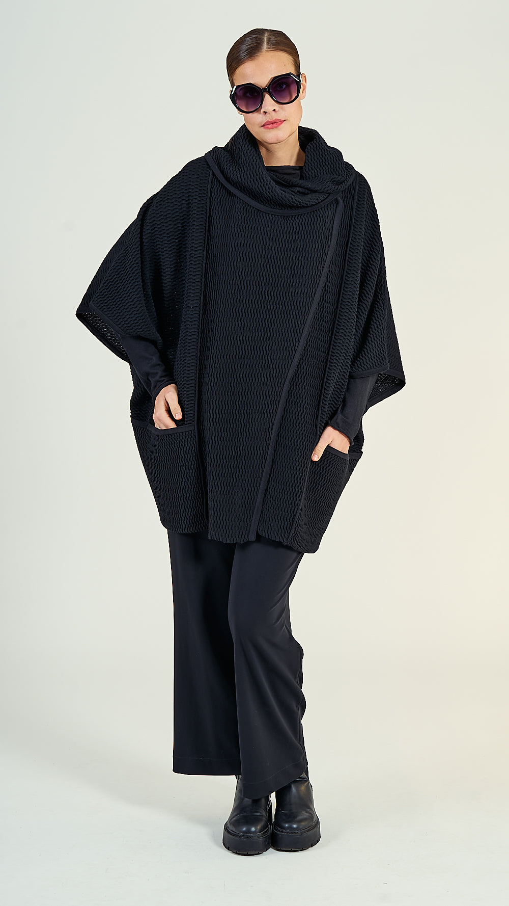 40/90 Poncho Wolle oversize GOBI