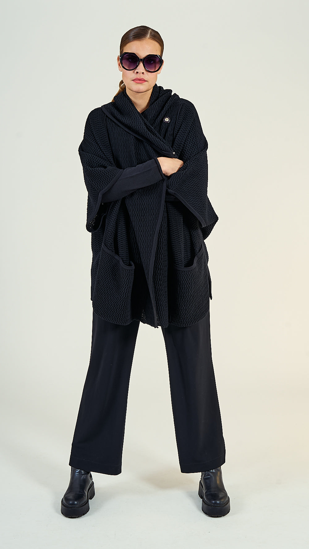 40/90 Poncho Wolle oversize GOBI