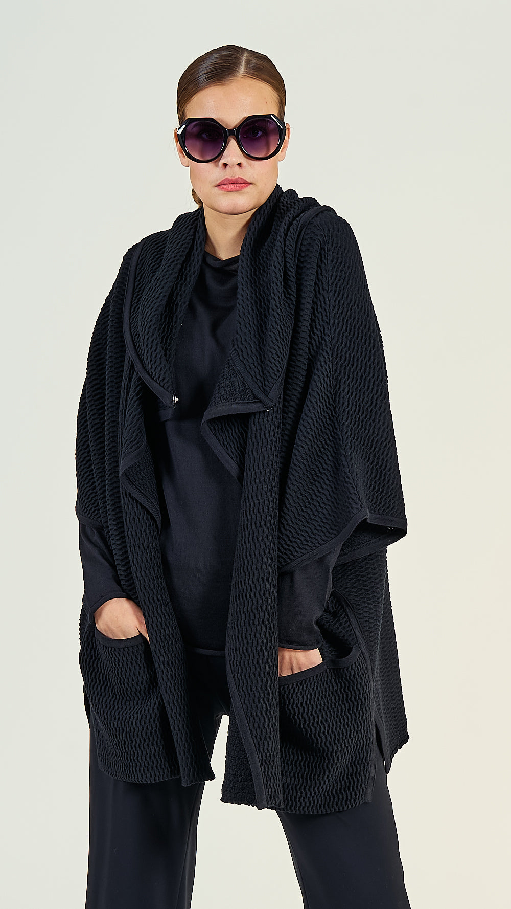 40/90 Poncho Wolle oversize GOBI