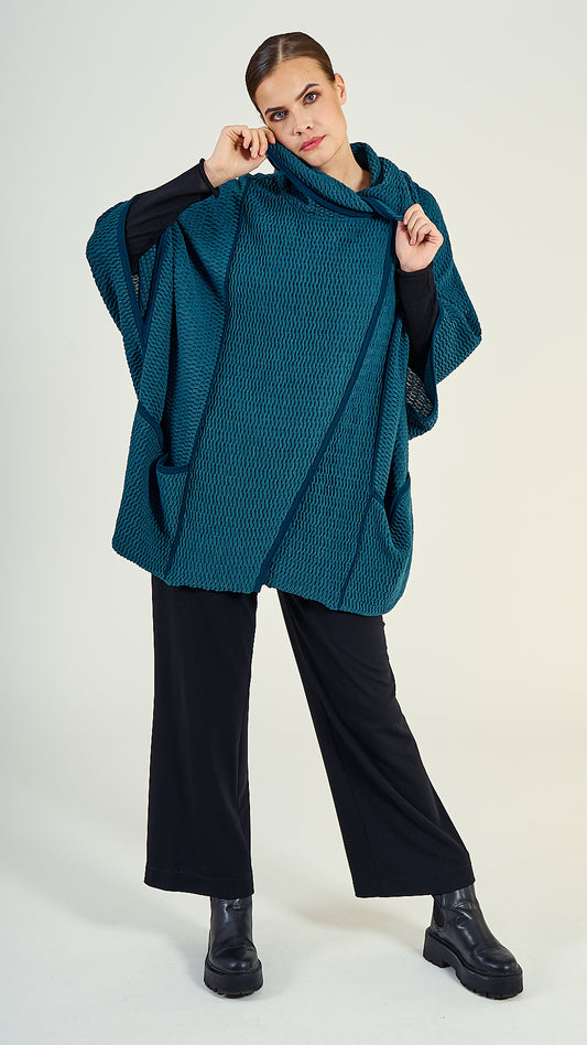 40/90 Poncho Wolle oversize GOBI