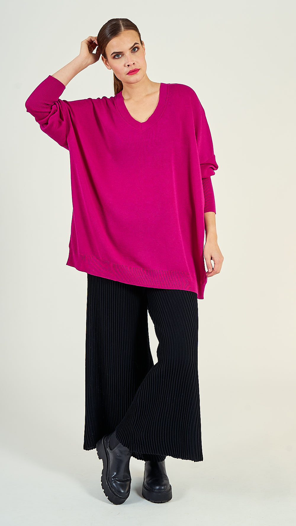 42/61 Oversize Pullover Wolle