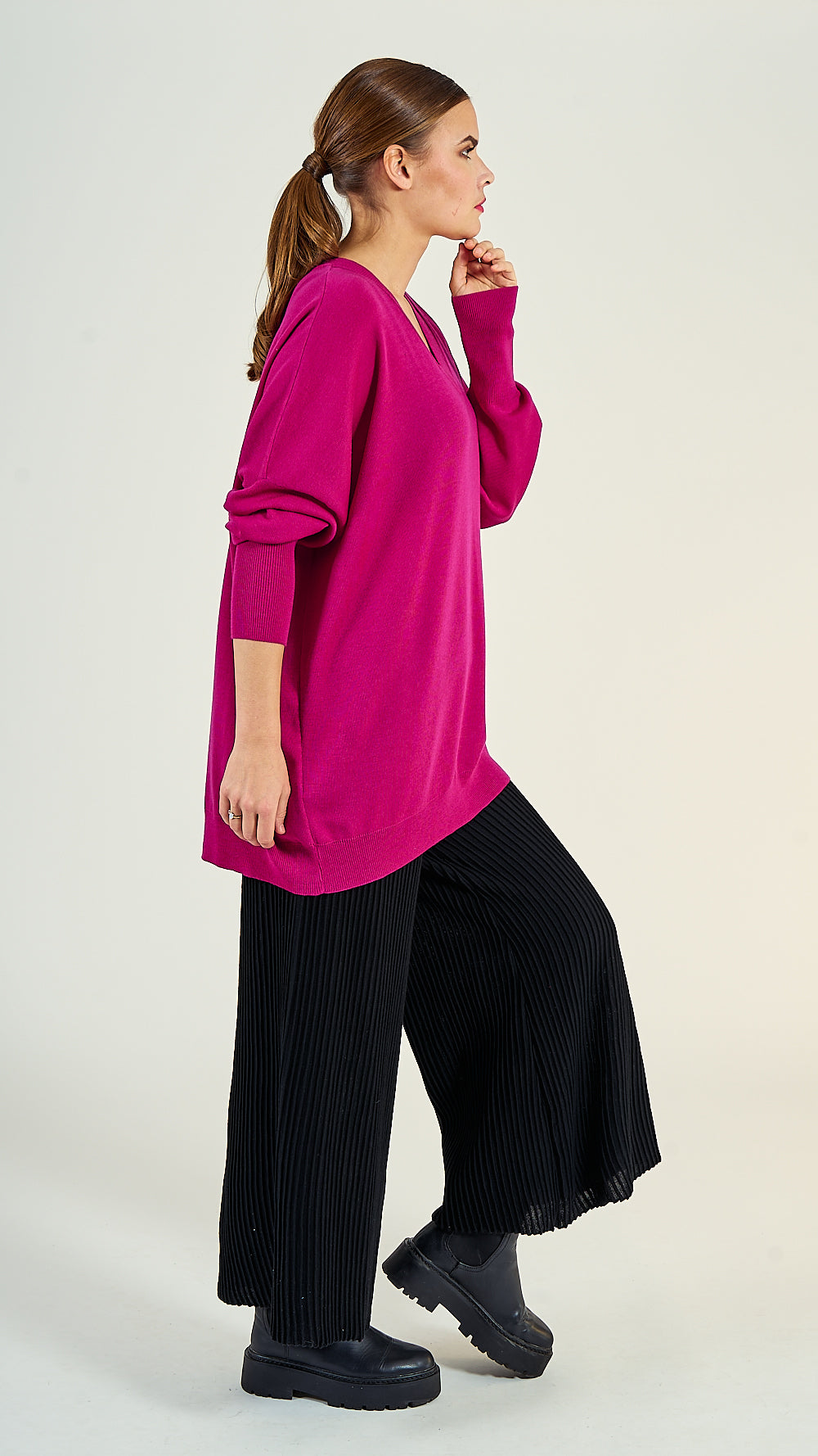 42/61 Oversize Pullover Wolle