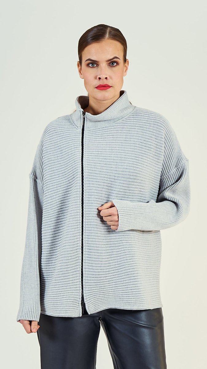 30/02 Wolljacke oversize kurz - EO - Design