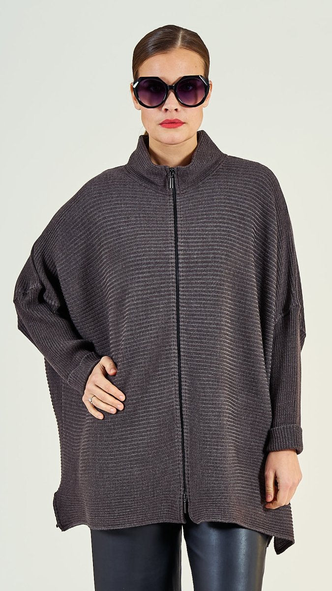 38/07 Wolljacke oversize lang - EO - Design