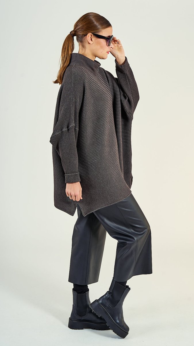 38/07 Wolljacke oversize lang - EO - Design