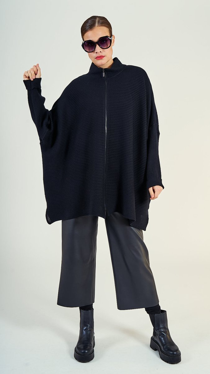 38/07 Wolljacke oversize lang - EO - Design