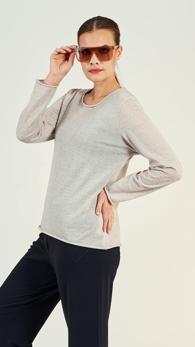 40/56 Pullover Wolle Feinstrick - EO - Design