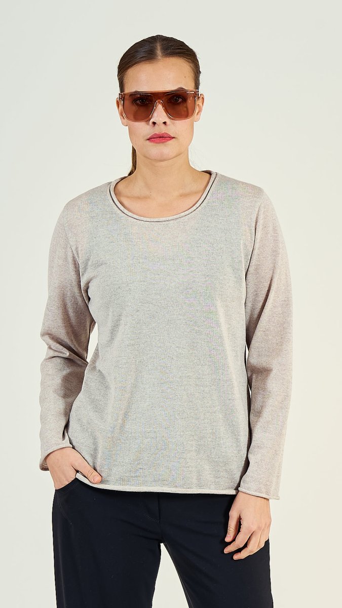 40/56 Pullover Wolle Feinstrick - EO - Design